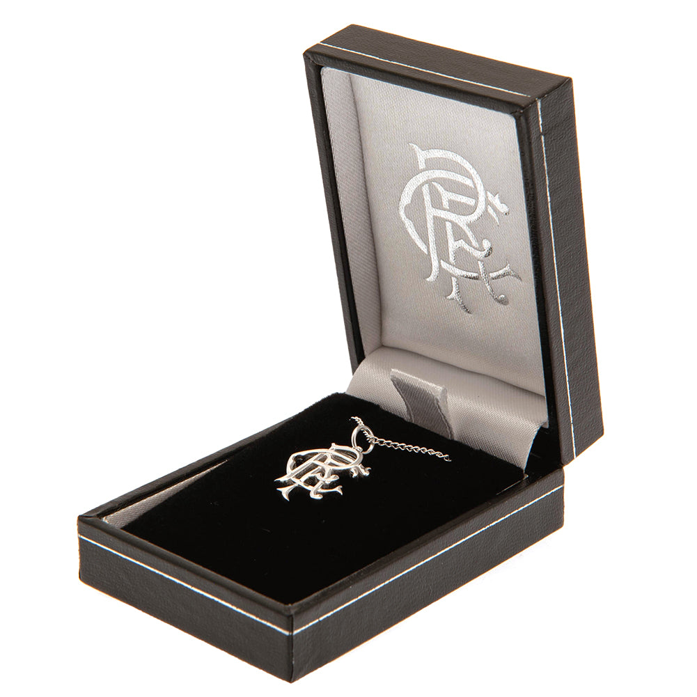 Official Rangers FC Sterling Silver Pendant & Chain Medium