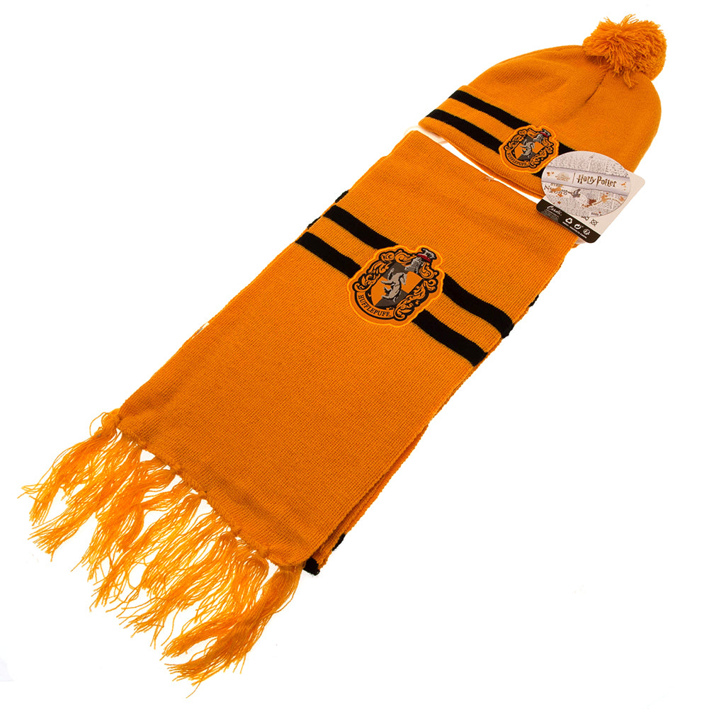 Official Harry Potter Junior Beanie & Scarf Hufflepuff