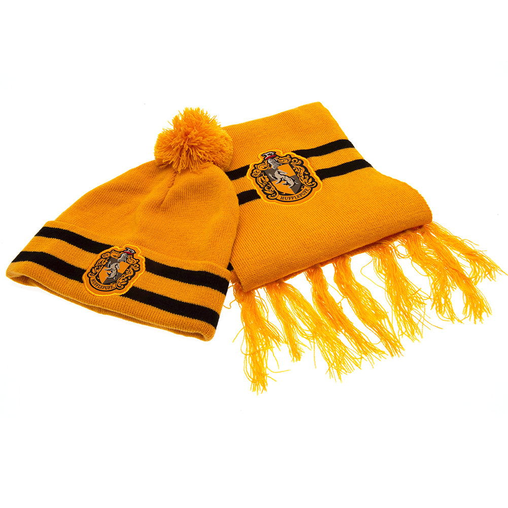 Official Harry Potter Junior Beanie & Scarf Hufflepuff