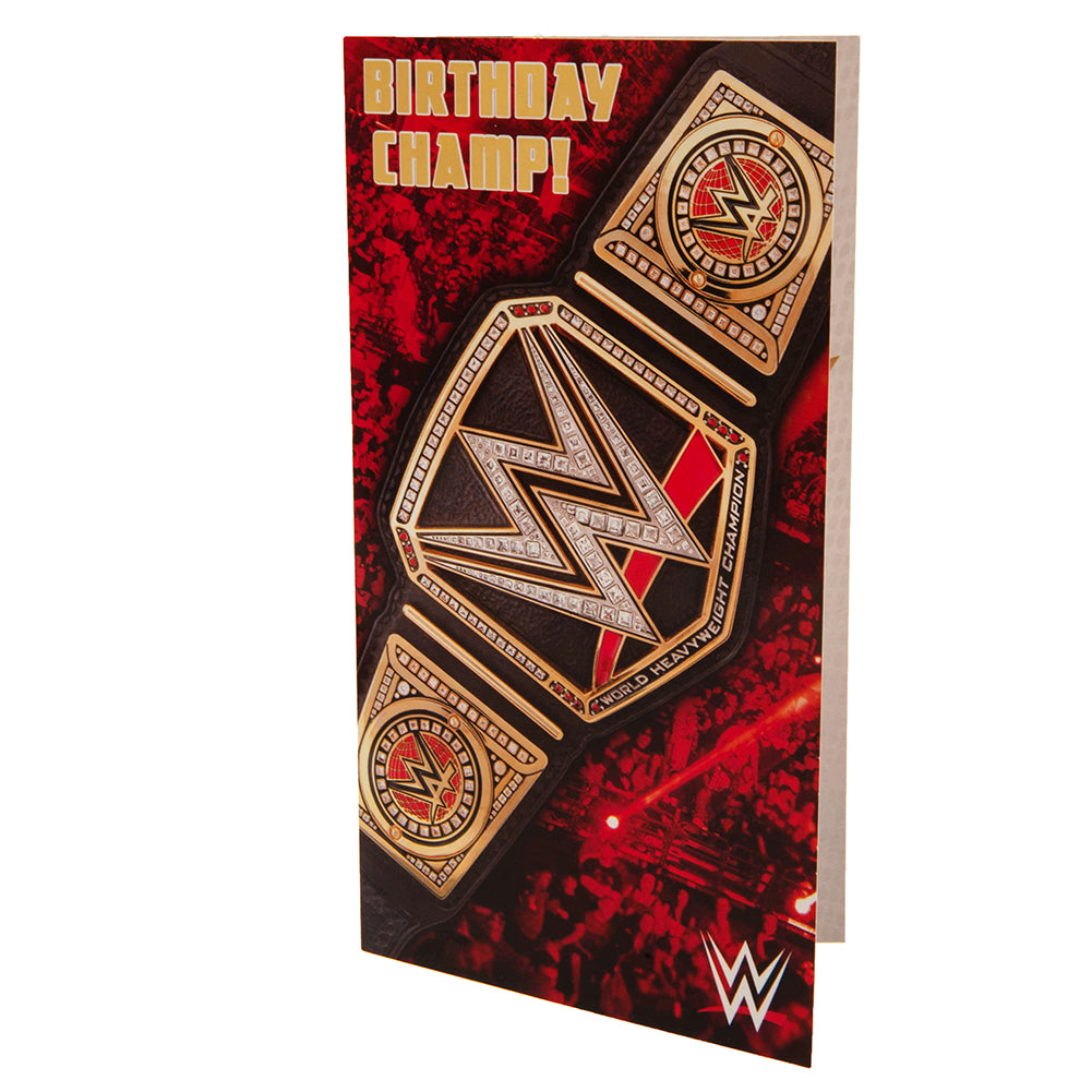 Official WWE Birthday Card Title Belt