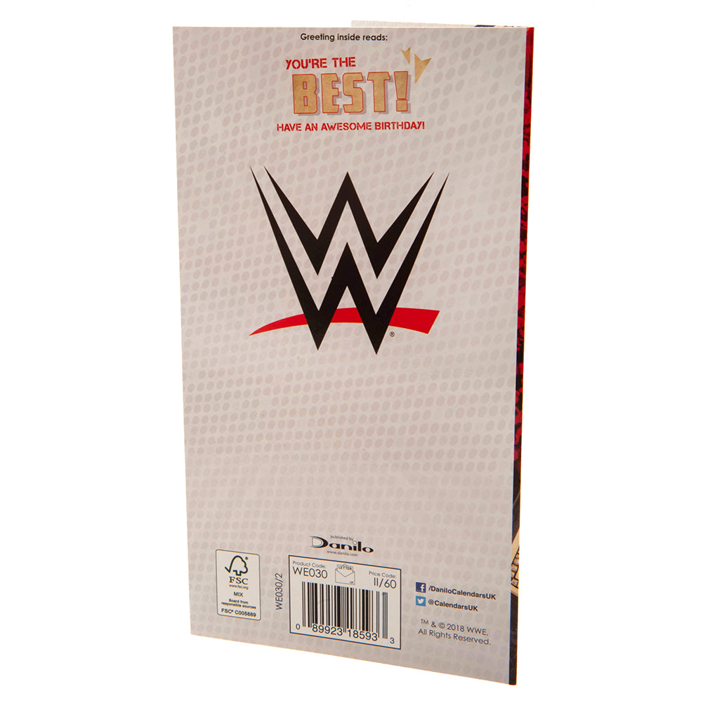 Official WWE Birthday Card Title Belt