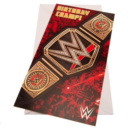 Official WWE Birthday Card Title Belt