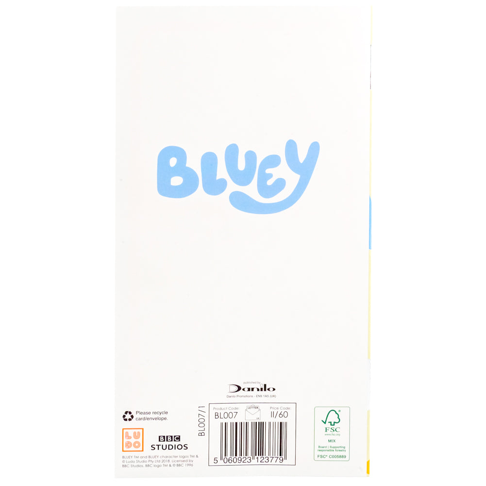 Official Bluey Birthday Card