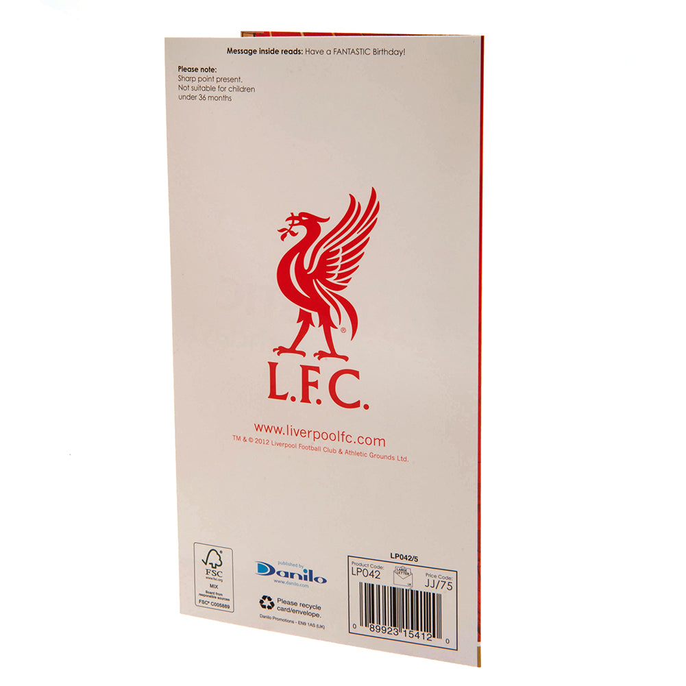 Official Liverpool FC Boy Birthday Card