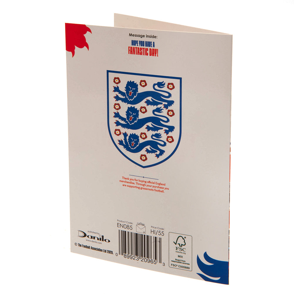 Official England FA Birthday Card