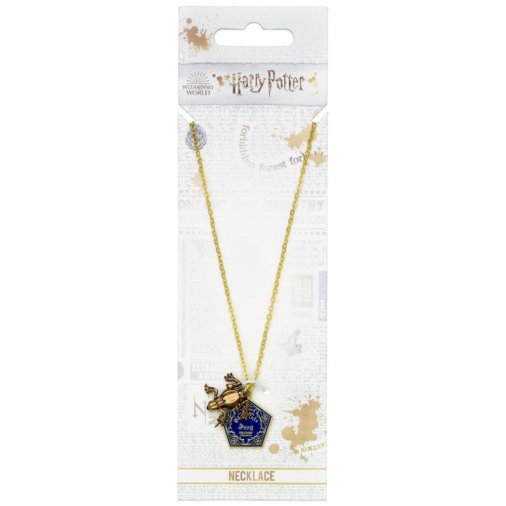 Official Harry Potter Gold Plated Necklace Chocolate Frog