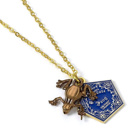 Official Harry Potter Gold Plated Necklace Chocolate Frog