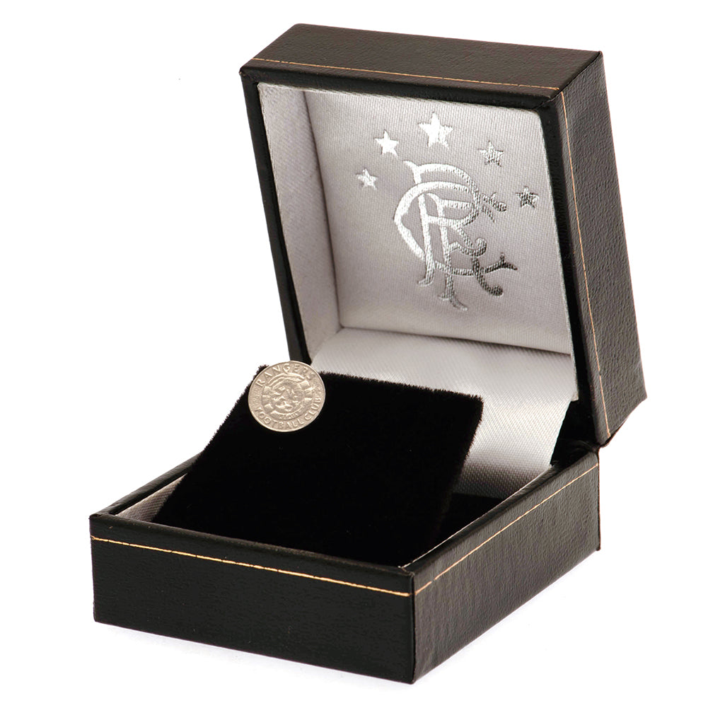 Official Rangers FC Ready Crest Sterling Silver Stud Earring