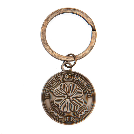 Official Celtic FC Antique Silver Crest Keyring