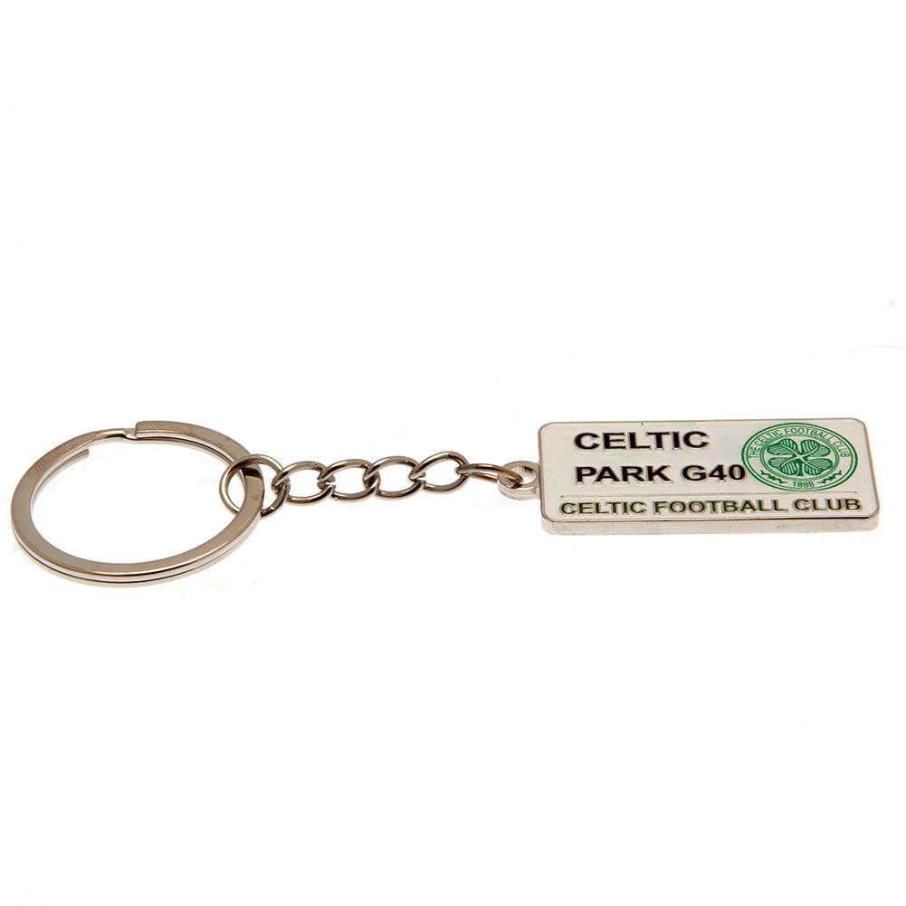 Official Celtic FC Embossed Street Sign Keyring