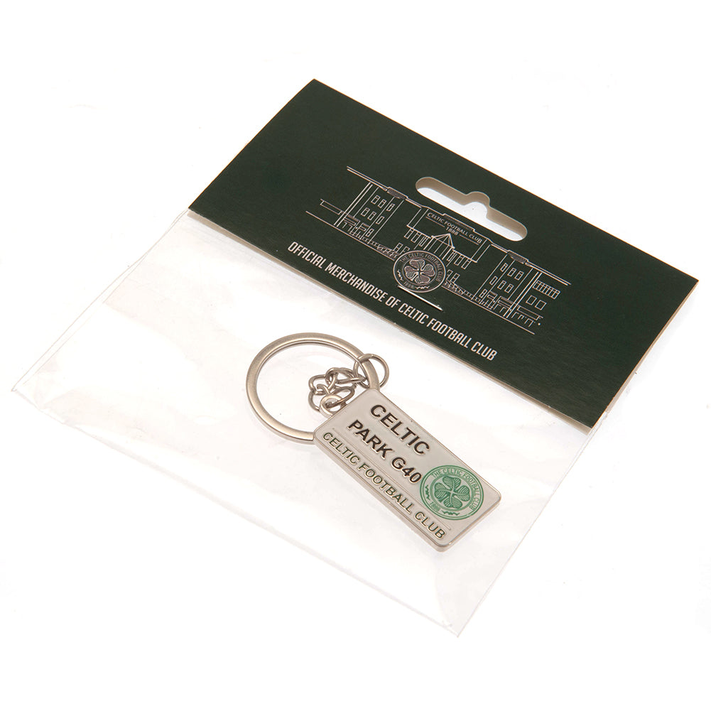 Official Celtic FC Embossed Street Sign Keyring