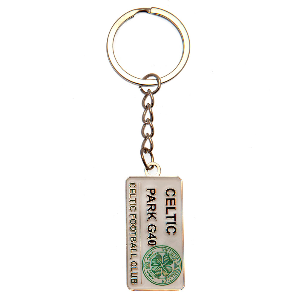 Official Celtic FC Embossed Street Sign Keyring