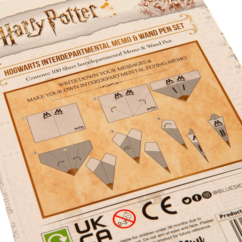 Official Harry Potter Memo Pad & Pen Set