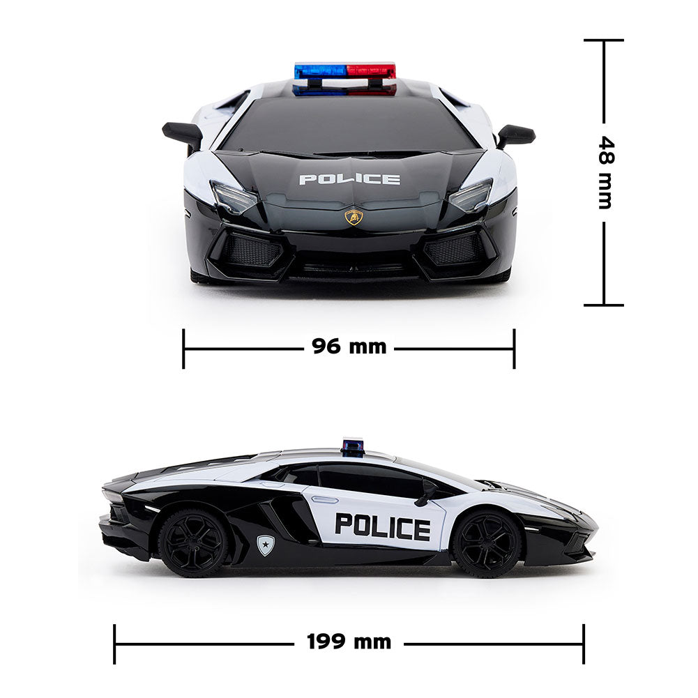 Official Lamborghini Aventador Radio Controlled Car 1:24 Scale Police