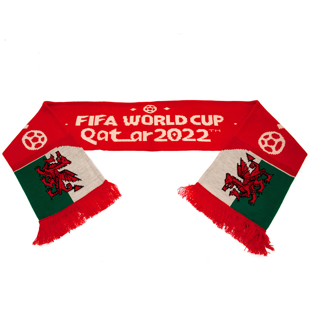 Official FIFA World Cup Qatar 2022 Wales Scarf