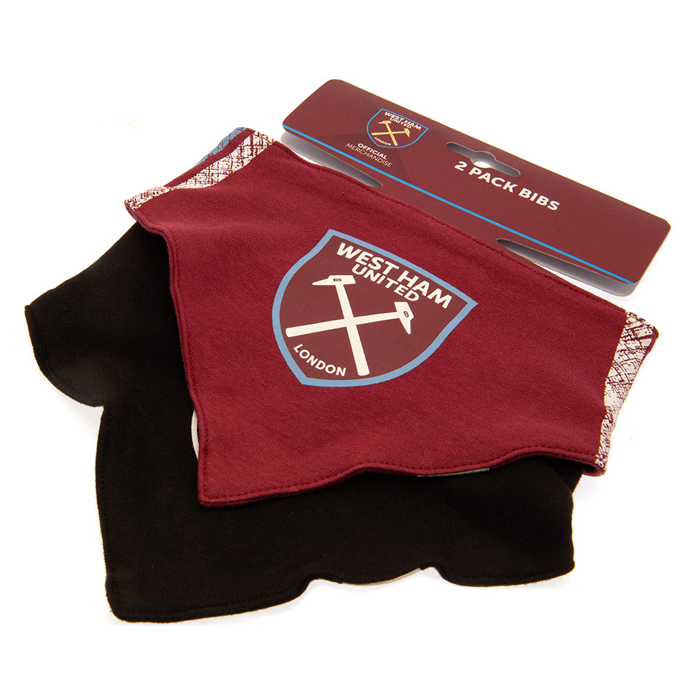 Official West Ham United FC 2 Pack Bibs ST