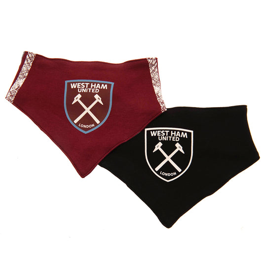 Official West Ham United FC 2 Pack Bibs ST