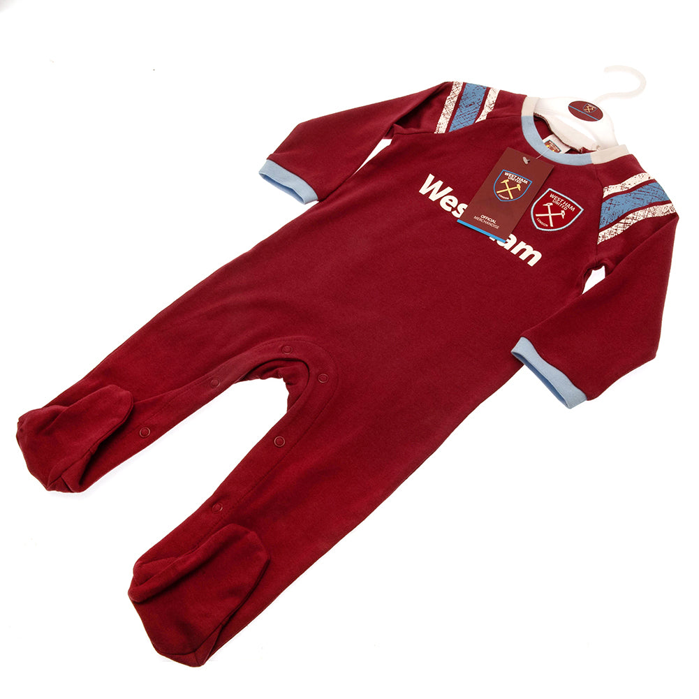 Official West Ham United FC Sleepsuit 6-9 Mths ST