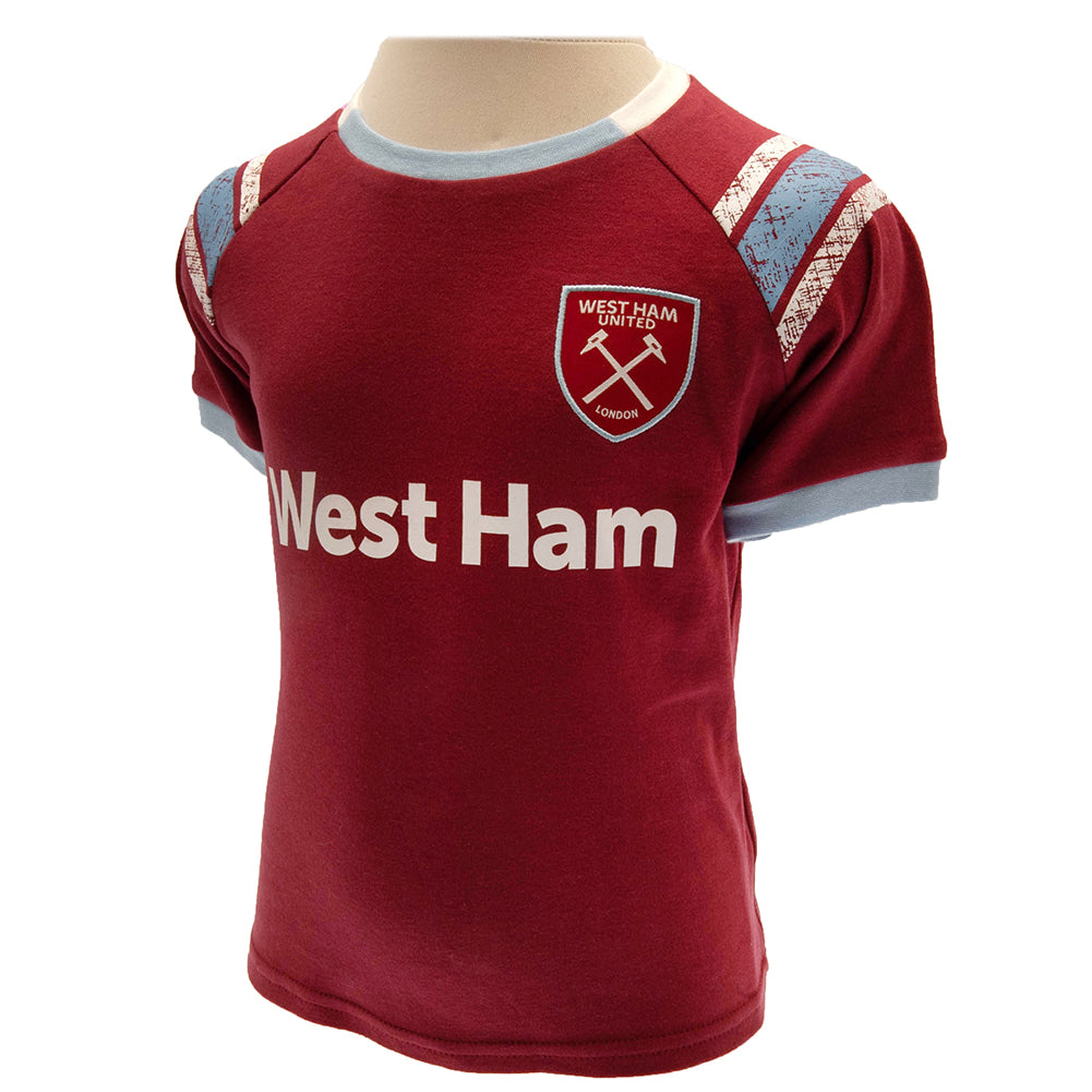 Official West Ham United FC Shirt & Short Set 3-6 Mths ST