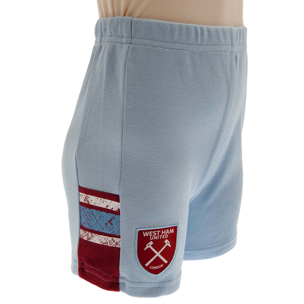 Official West Ham United FC Shirt & Short Set 3-6 Mths ST