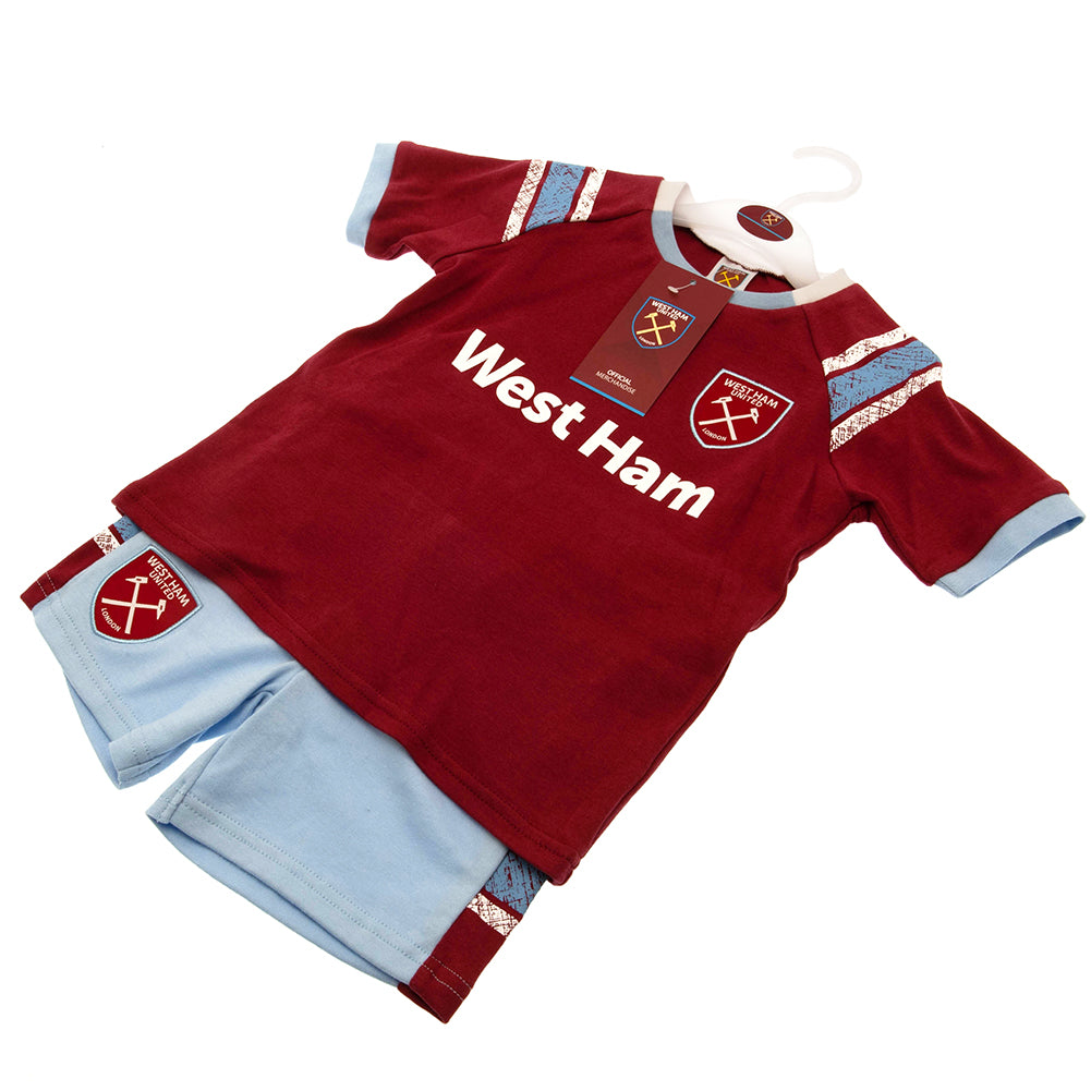 Official West Ham United FC Shirt & Short Set 3-6 Mths ST