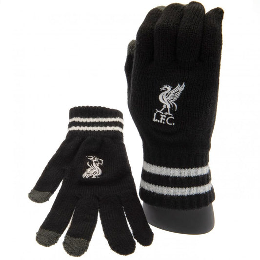 Official Liverpool FC Touchscreen Knitted Gloves Youths BK