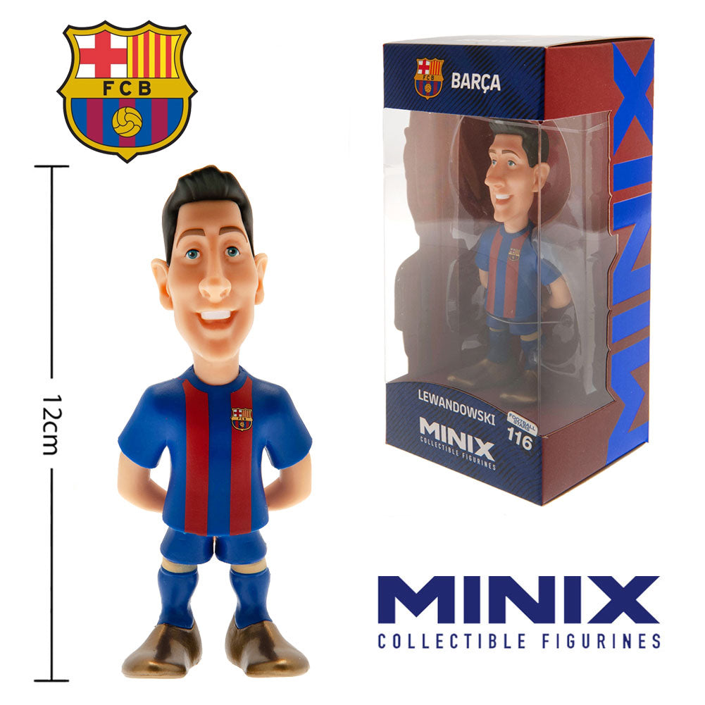 Official FC Barcelona MINIX Figure 12cm Lewandowski