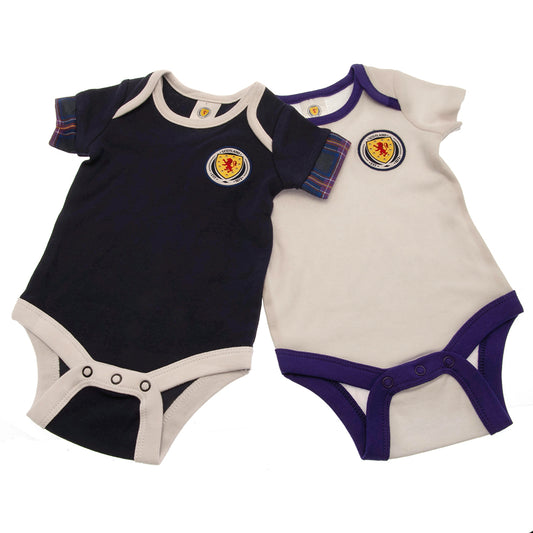 Official Scottish FA 2 Pack Bodysuit 12-18 Mths TN