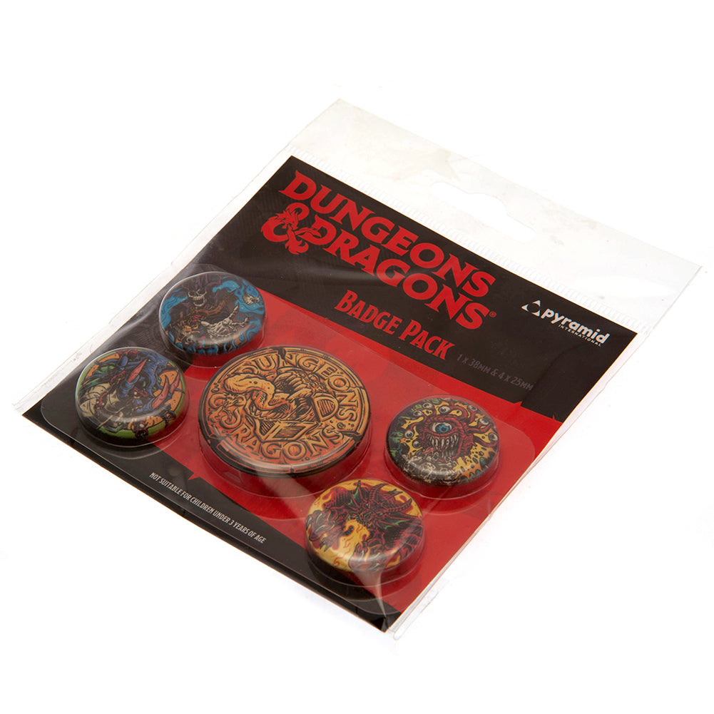 Official Dungeons & Dragons Button Badge Set