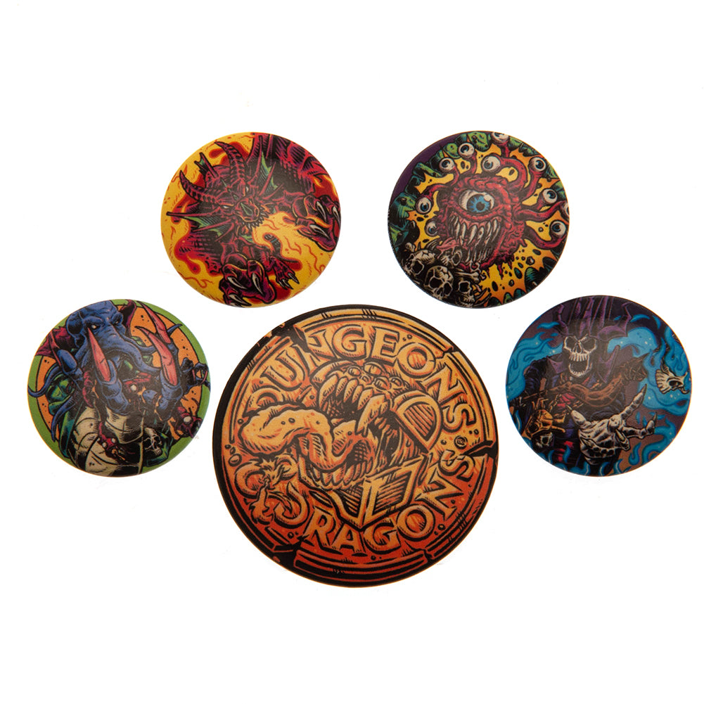 Official Dungeons & Dragons Button Badge Set