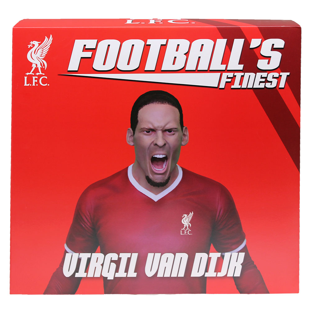 Official Liverpool FC Football's Finest Virgil Van Dijk Premium 60cm Statue