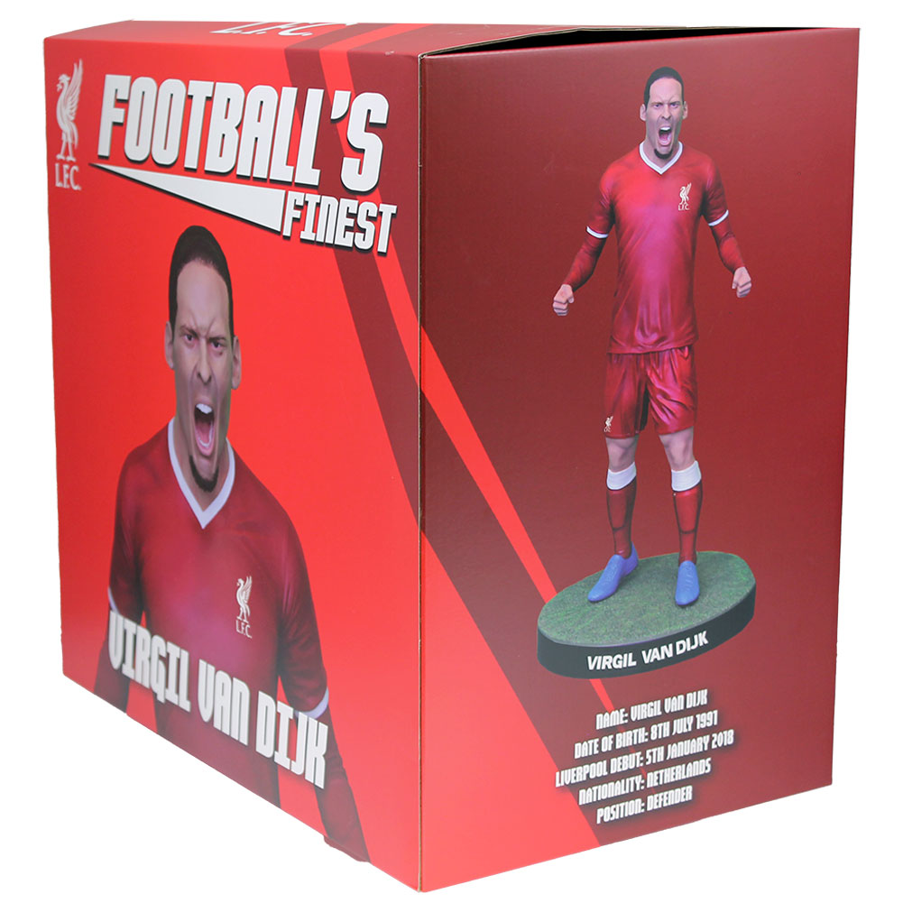 Official Liverpool FC Football's Finest Virgil Van Dijk Premium 60cm Statue