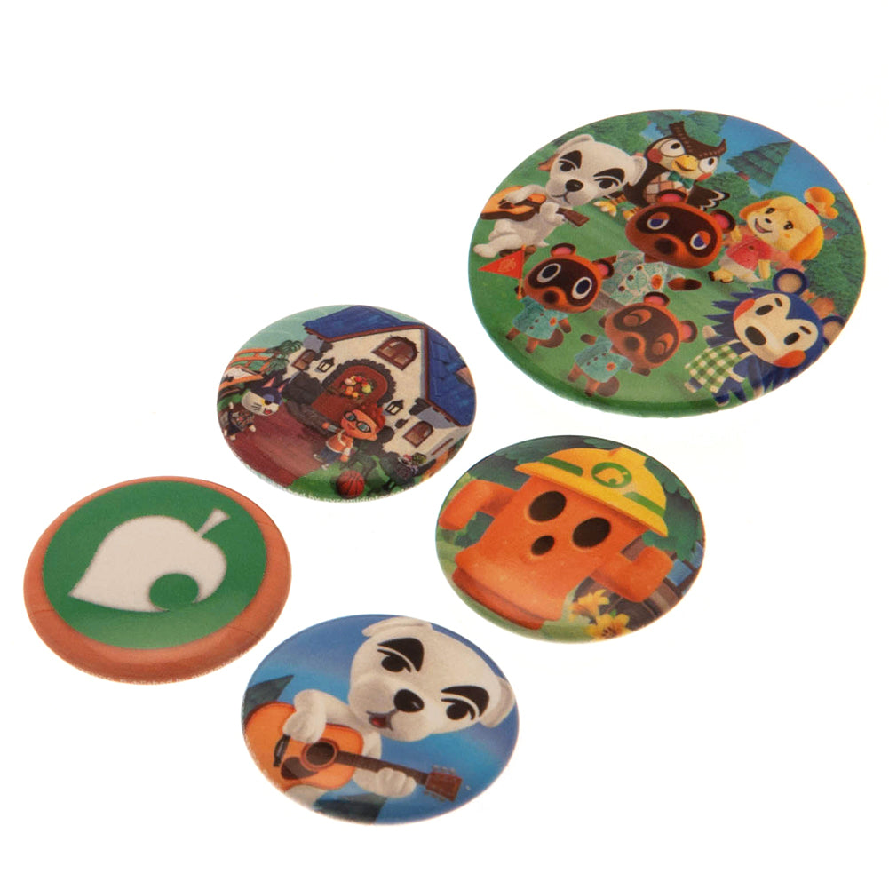 Official Animal Crossing Button Badge Set