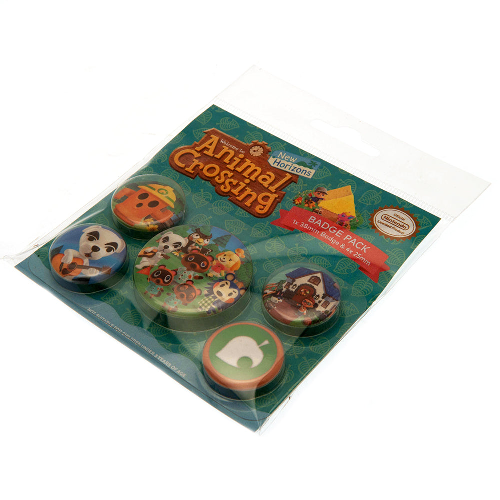 Official Animal Crossing Button Badge Set