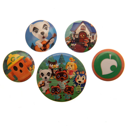 Official Animal Crossing Button Badge Set