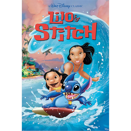 Official Lilo & Stitch Poster Wave Surf 178