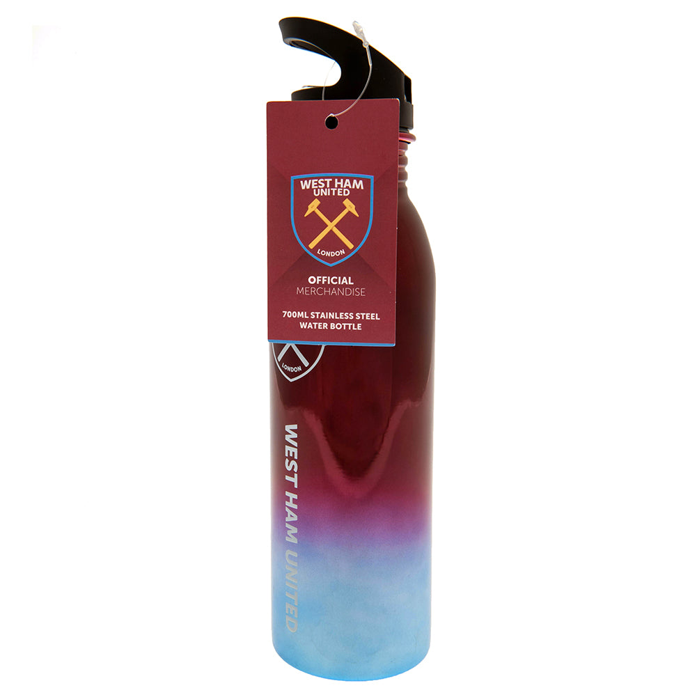 Official West Ham United FC UV Metallic Drinks Bottle