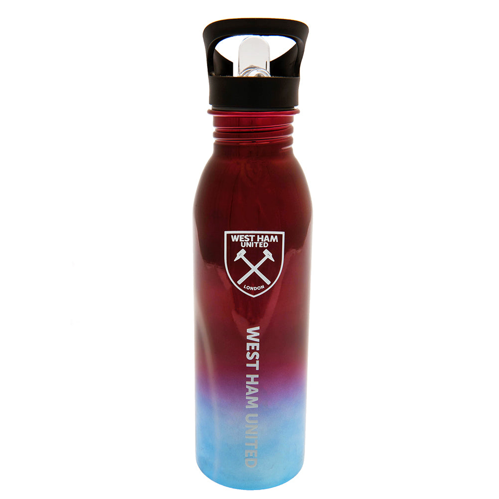 Official West Ham United FC UV Metallic Drinks Bottle