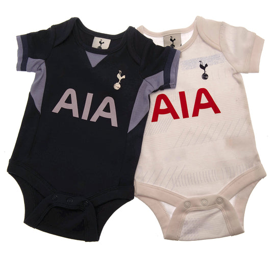 Official Tottenham Hotspur FC 2 Pack Bodysuit 0/3 mths GD