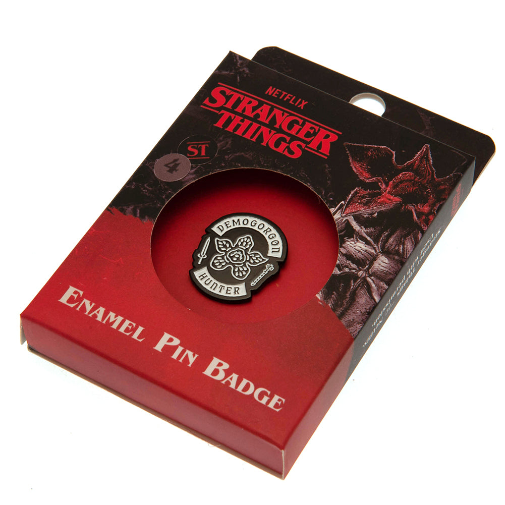 Official Stranger Things Demogorgon Hunter Pin Badge