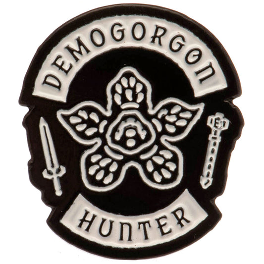 Official Stranger Things Demogorgon Hunter Pin Badge