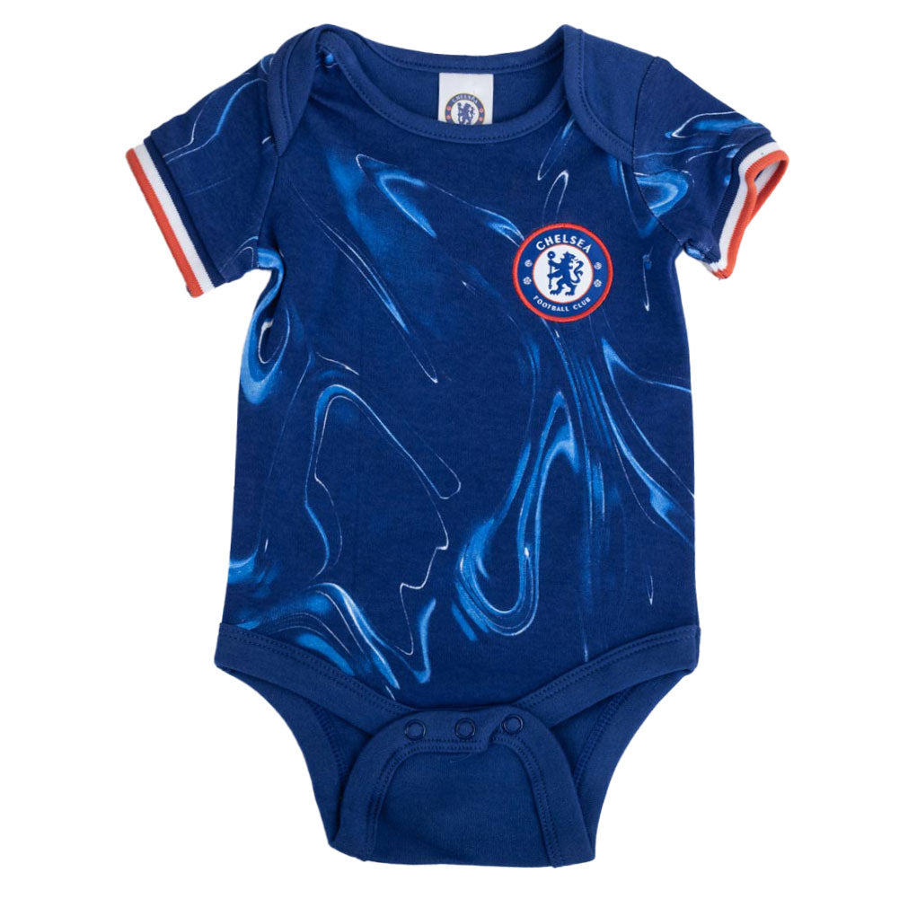 Official Chelsea FC 2024/25 Season 2 Pack Bodysuit 0-3 Mths