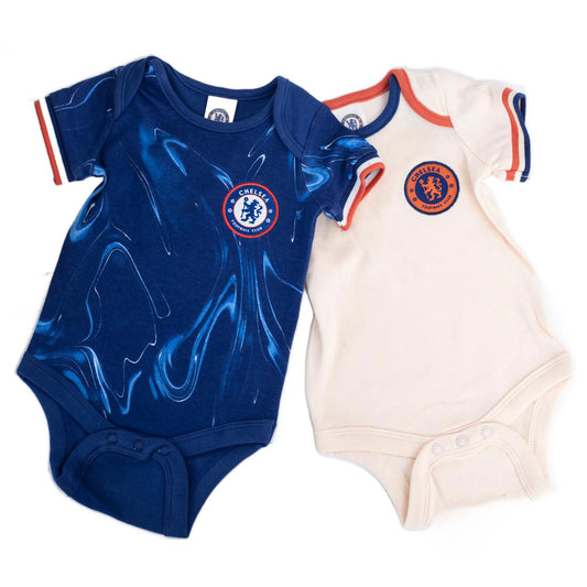 Official Chelsea FC 2024/25 Season 2 Pack Bodysuit 0-3 Mths