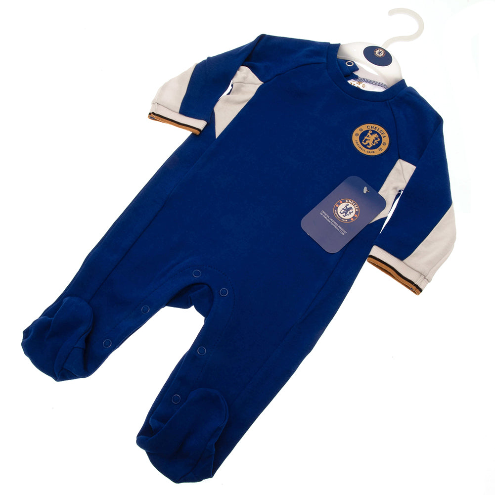 Official Chelsea FC Sleepsuit 3/6 mths GC