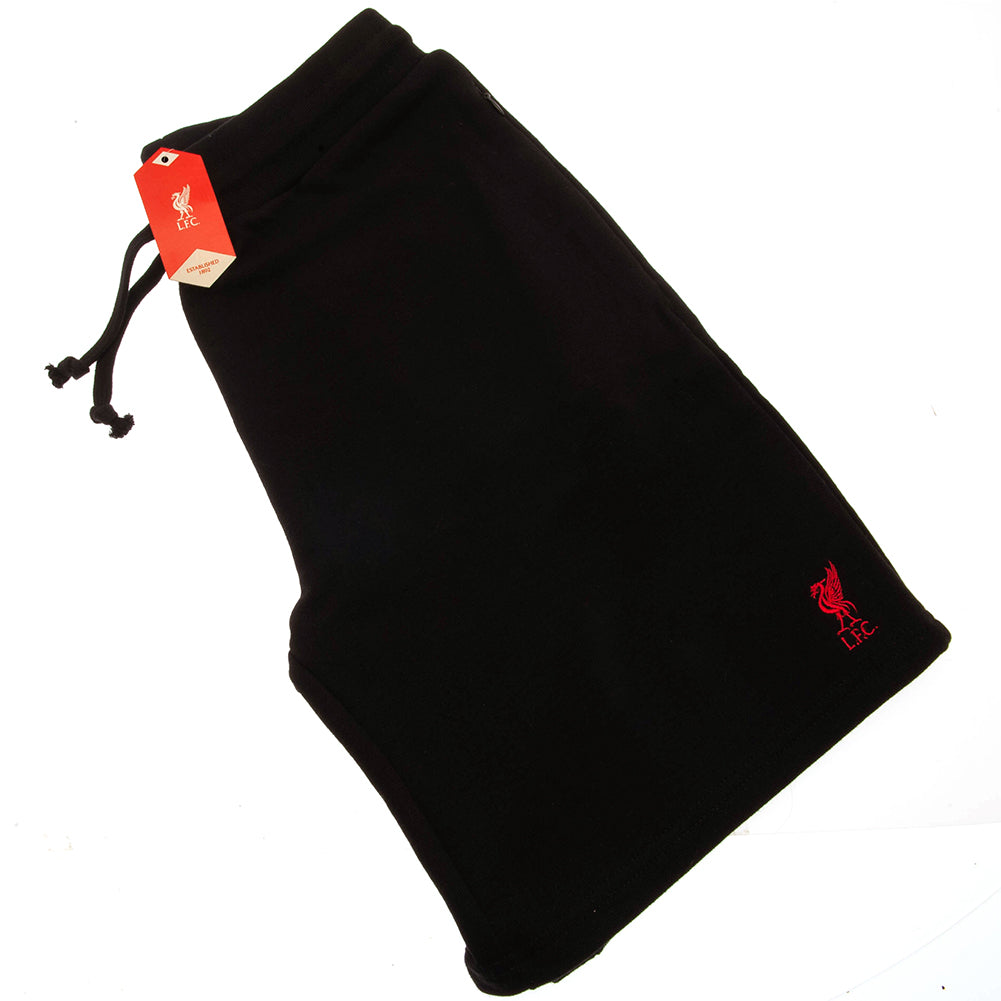 Official Liverpool FC Sweat Shorts Mens Black Small