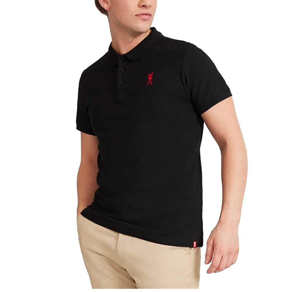 Official Liverpool FC Conninsby Polo Mens Black Small