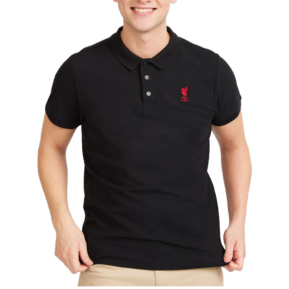 Official Liverpool FC Conninsby Polo Mens Black Small