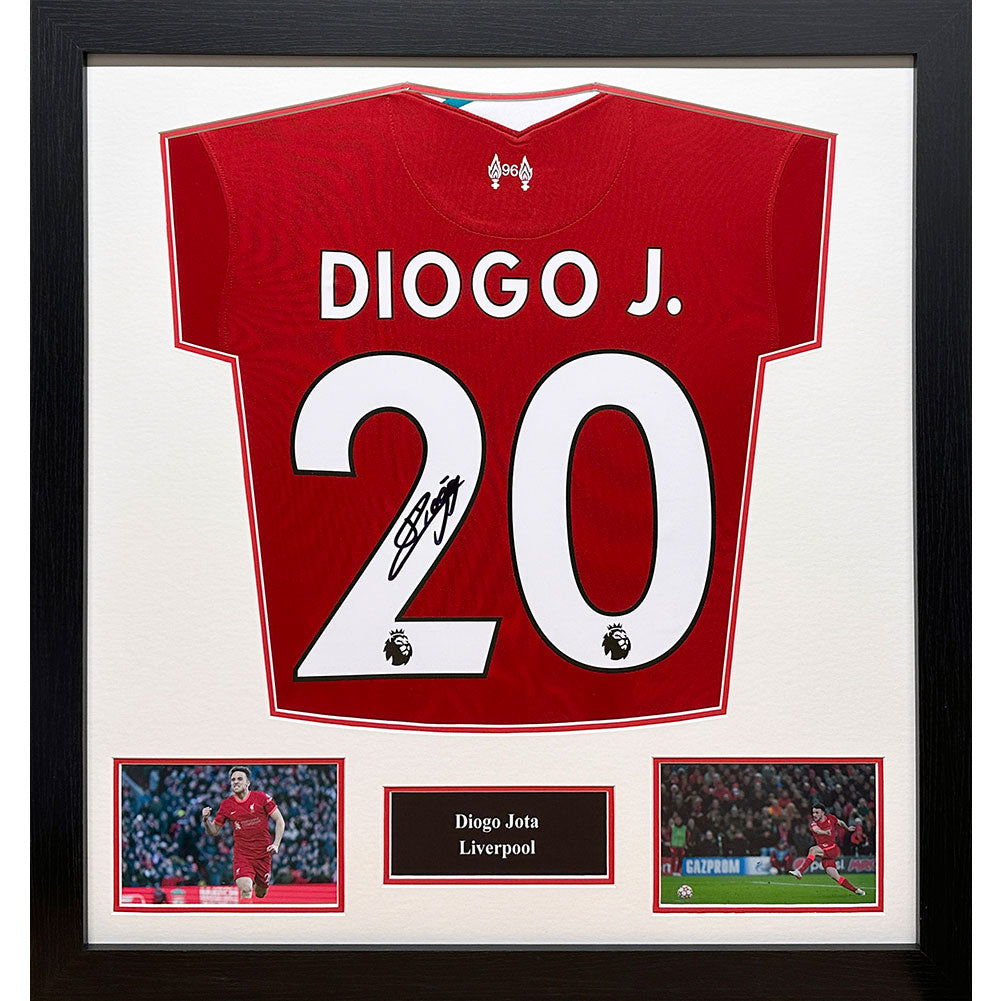 Official Liverpool FC Jota Signed Shirt (Framed)