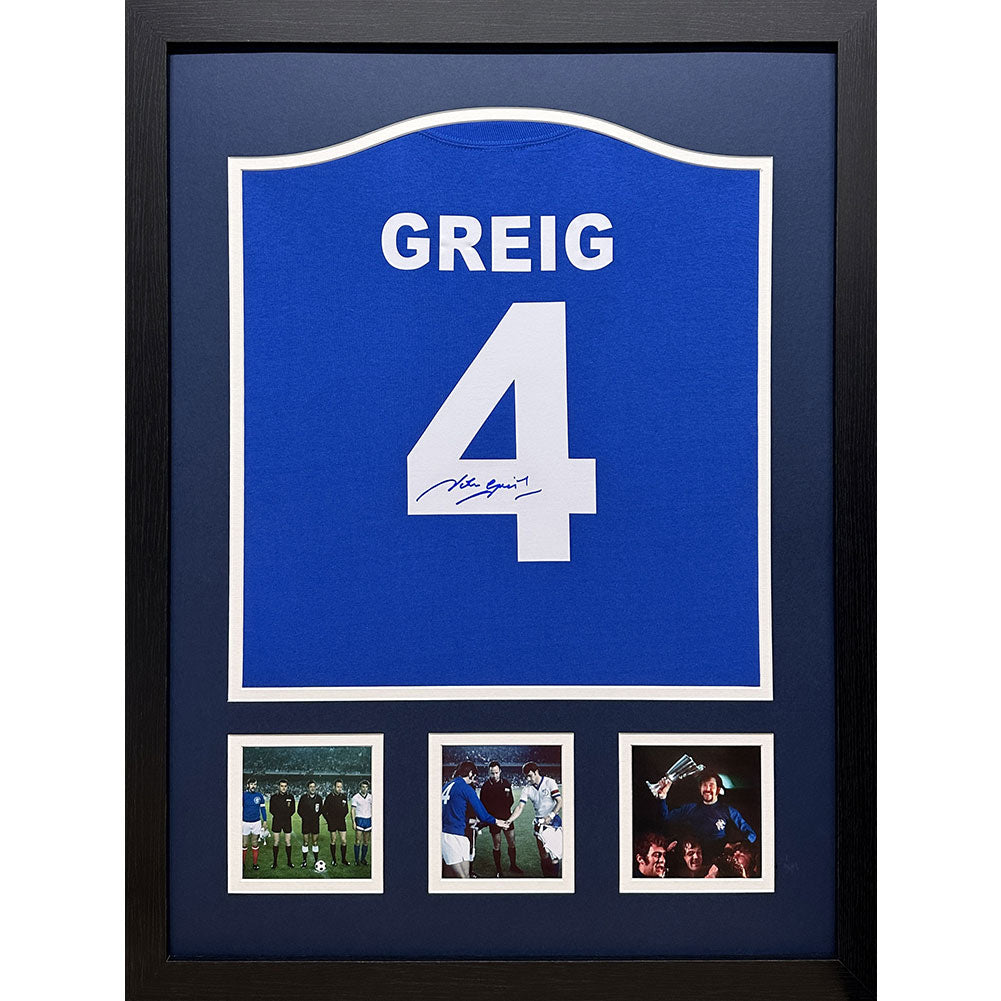 Official Rangers FC 1972 Greig Signed Shirt (Framed)