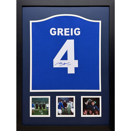 Official Rangers FC 1972 Greig Signed Shirt (Framed)